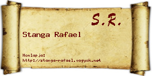 Stanga Rafael névjegykártya